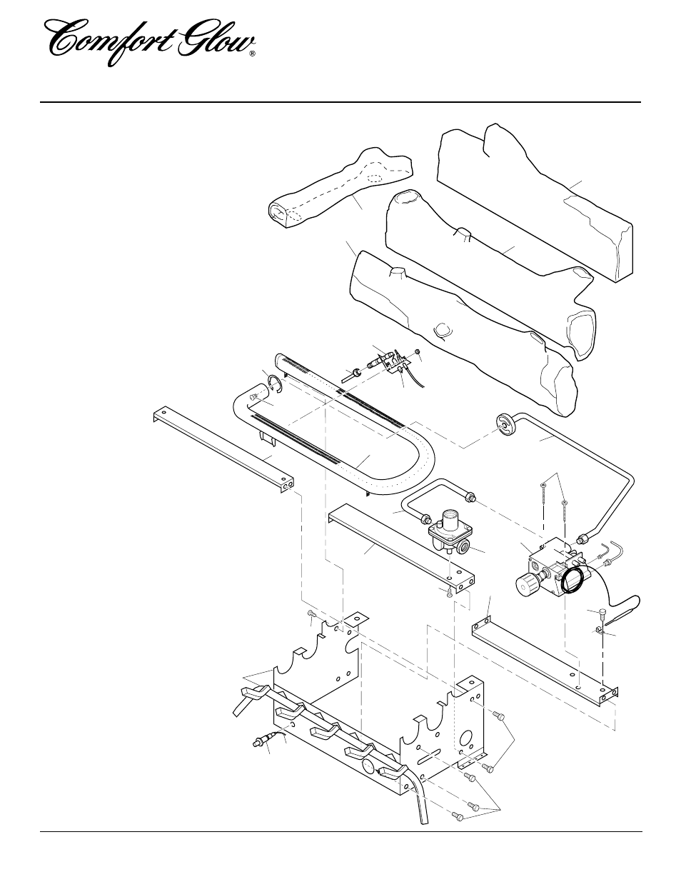 Vent-free natural gas log heater, Illustrated parts breakdown | Desa CGD3924NT  EN User Manual | Page 32 / 42