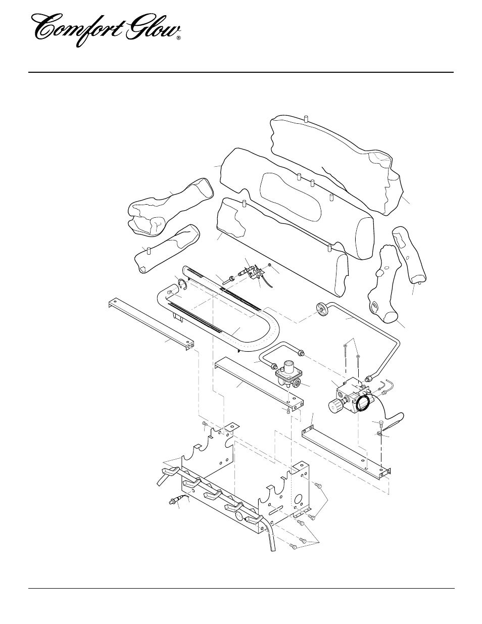 Vent-free natural gas log heater, Illustrated parts breakdown, Ccl3930nta | Desa CGD3924NT  EN User Manual | Page 38 / 42