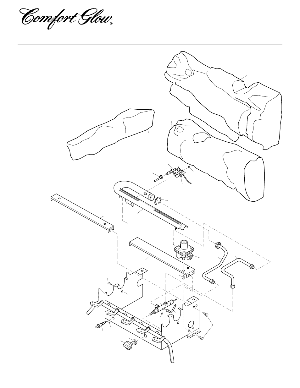 Vent-free natural gas log heater, Illustrated parts breakdown | Desa CGD3924NT  EN User Manual | Page 40 / 42