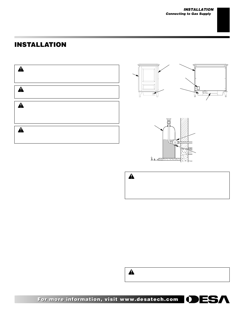 Installation, Continued | Desa SVYD18N User Manual | Page 11 / 36