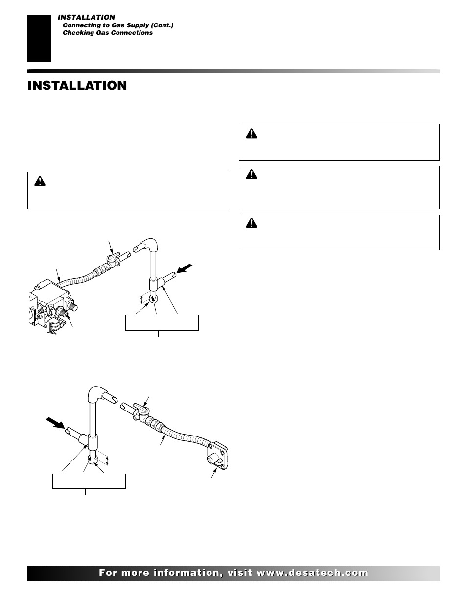 Installation, Continued | Desa SVYD18N User Manual | Page 12 / 36