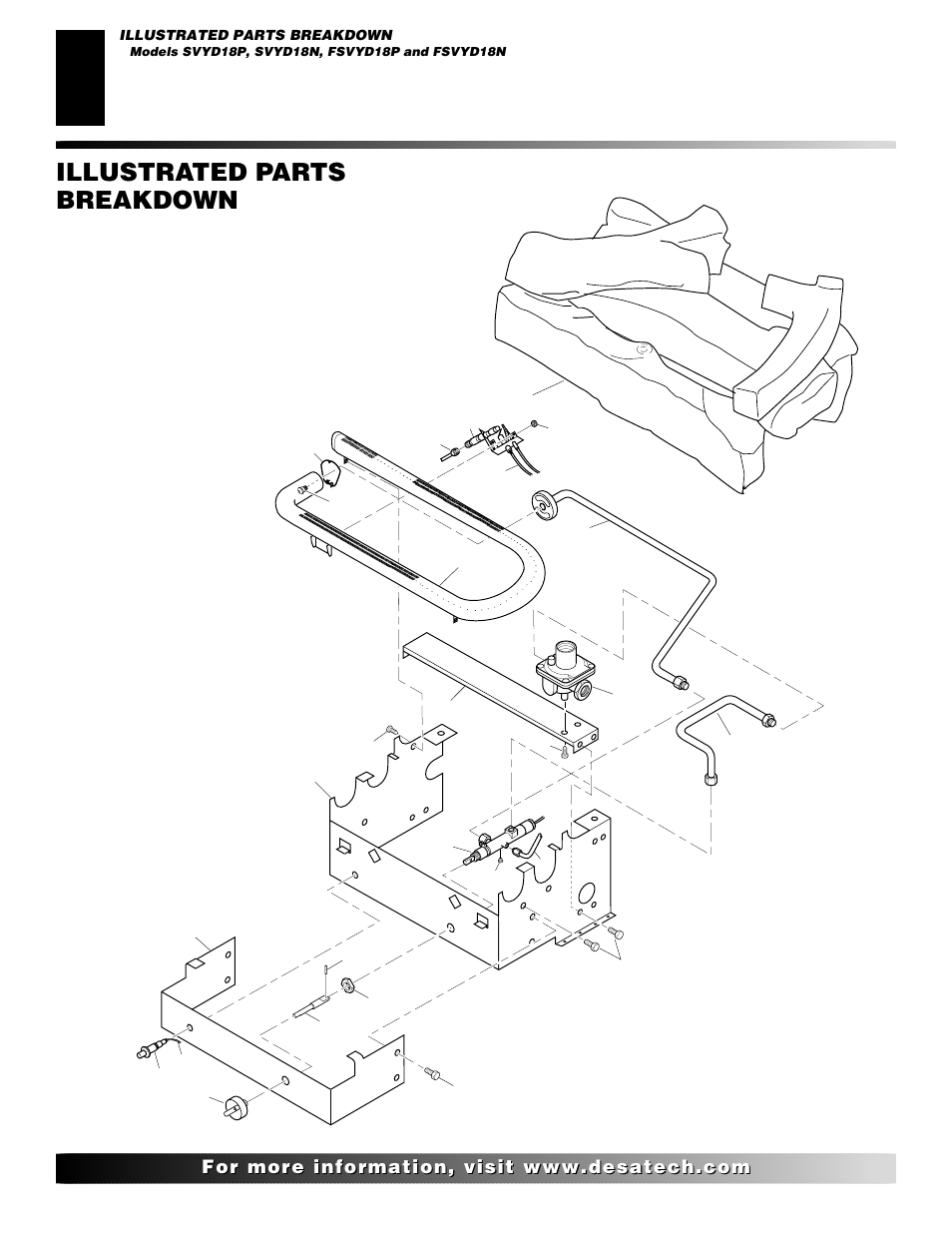 Illustrated parts breakdown | Desa SVYD18N User Manual | Page 24 / 36