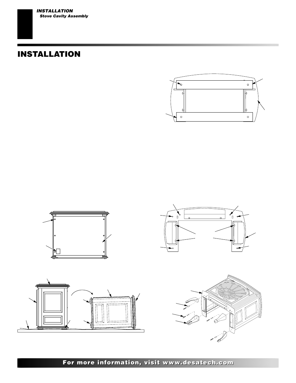 Installation, Continued | Desa SVYD18N User Manual | Page 8 / 36