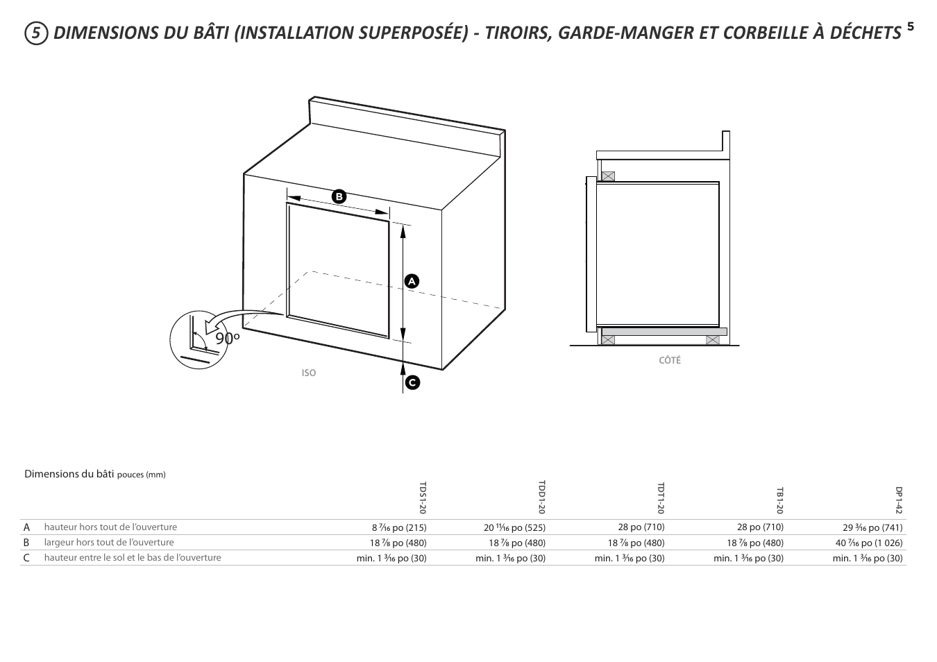 Ac b | DCS 20 Inch Built-in Outdoor Storage Drawer: Single Drawer Installation Instructions User Manual | Page 26 / 40