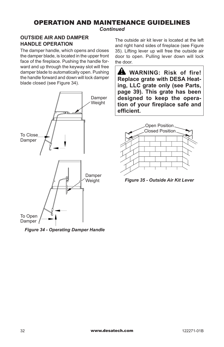 Operation and maintenance guidelines | Desa WCM-36J User Manual | Page 32 / 40