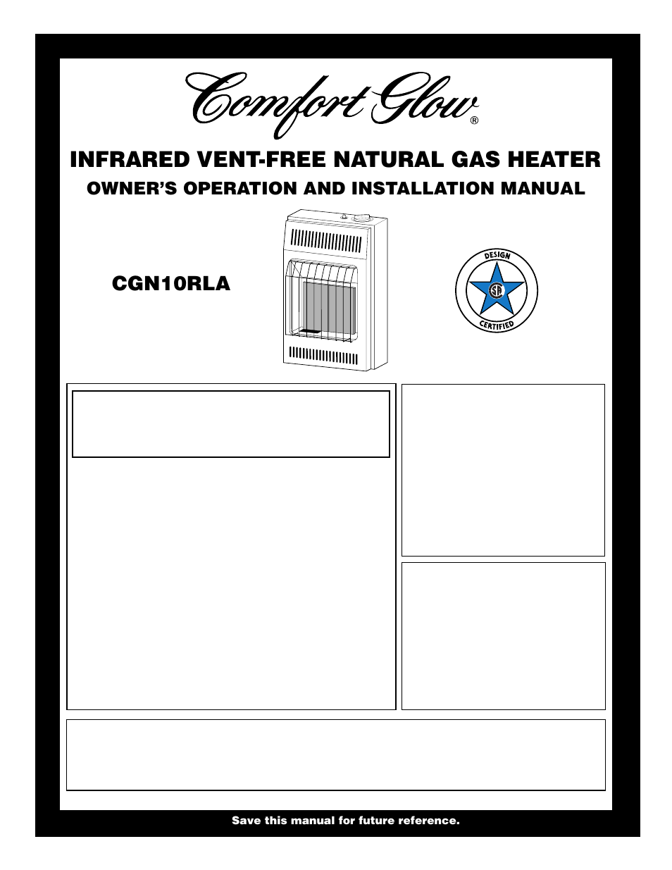 Desa CGN10RLA User Manual | 20 pages