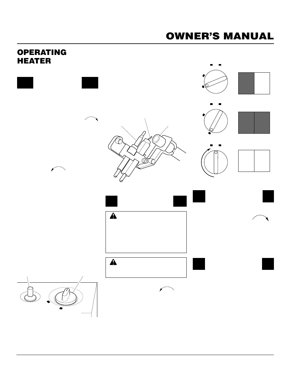 Owner’s manual, Operating heater, Continued | Lighting instructions | Desa CGN10RLA User Manual | Page 11 / 20