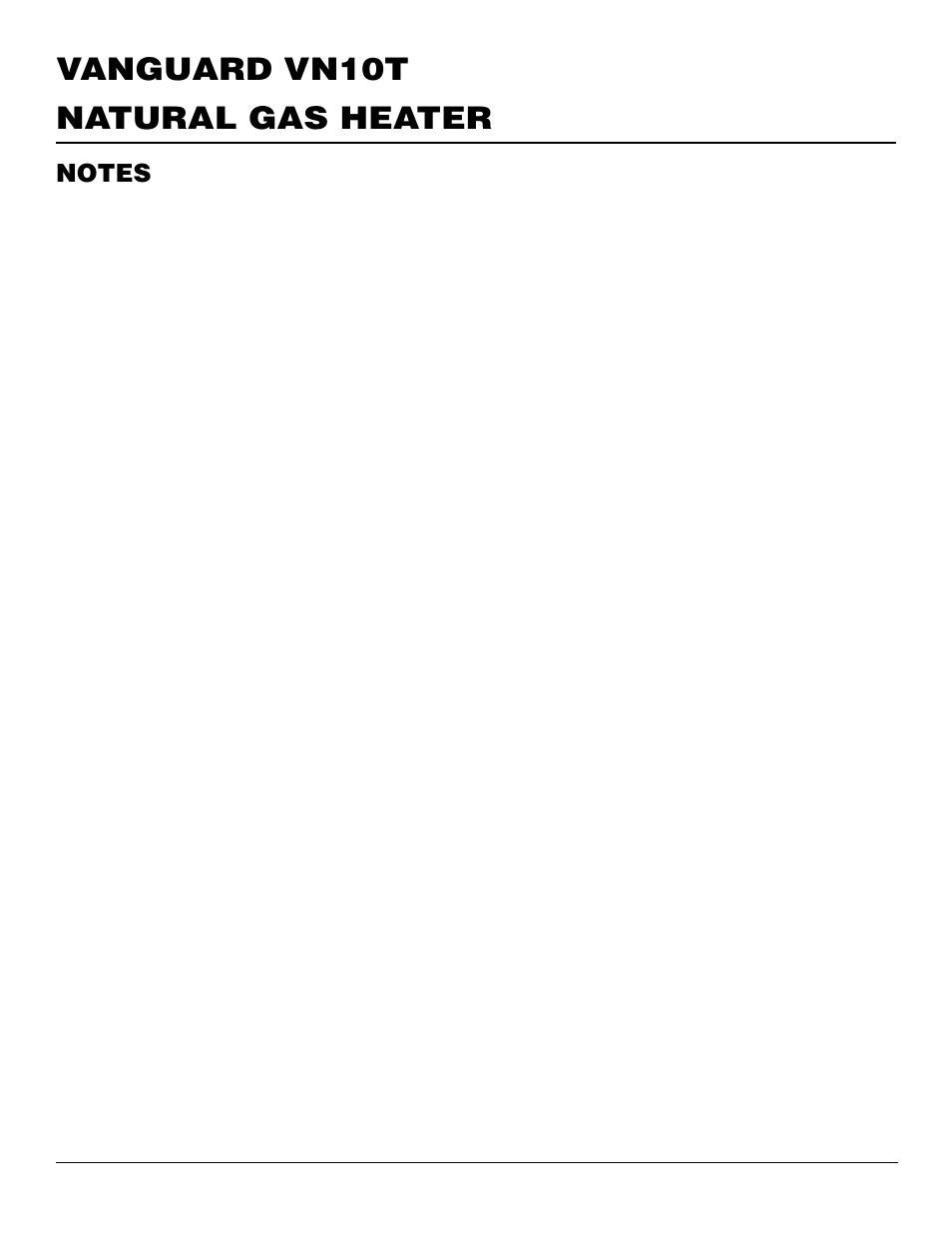 Natural gas heater vanguard vn10t | Desa VN10T User Manual | Page 18 / 20