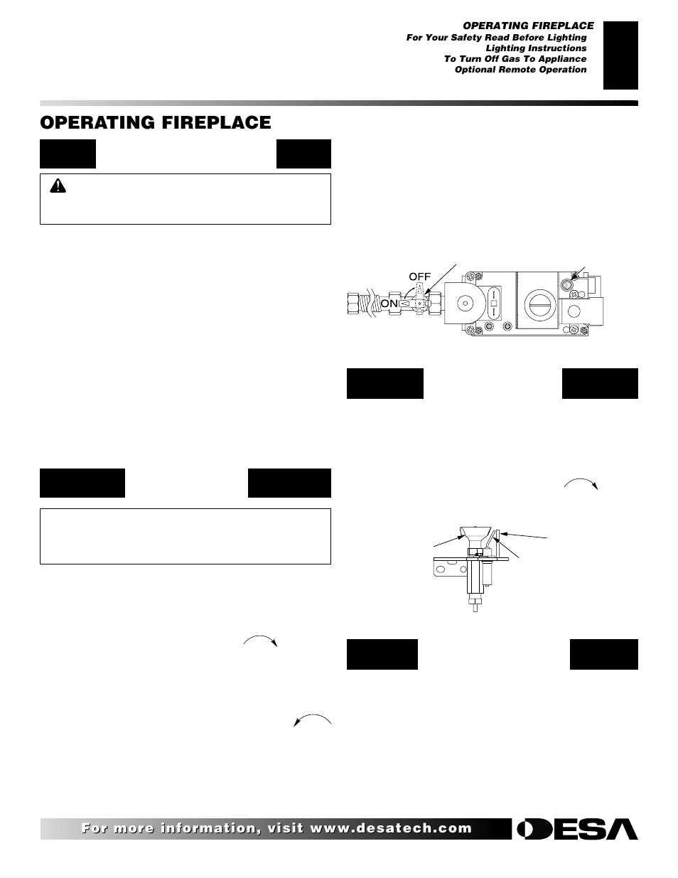 Operating fireplace | Desa (V)V36ENA(1) User Manual | Page 25 / 38
