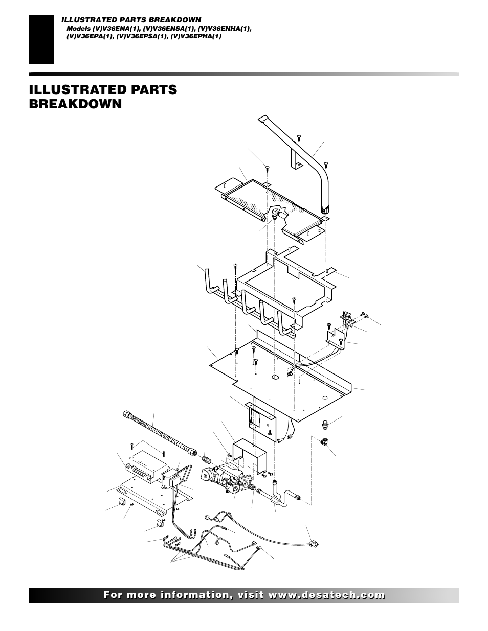 Illustrated parts breakdown | Desa (V)V36ENA(1) User Manual | Page 32 / 38