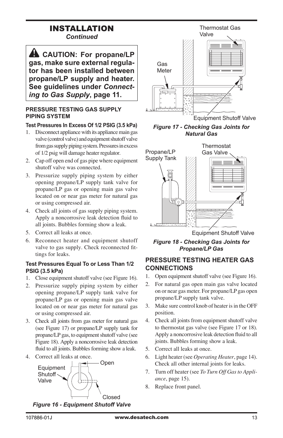 Installation | Desa VP30BT User Manual | Page 13 / 24