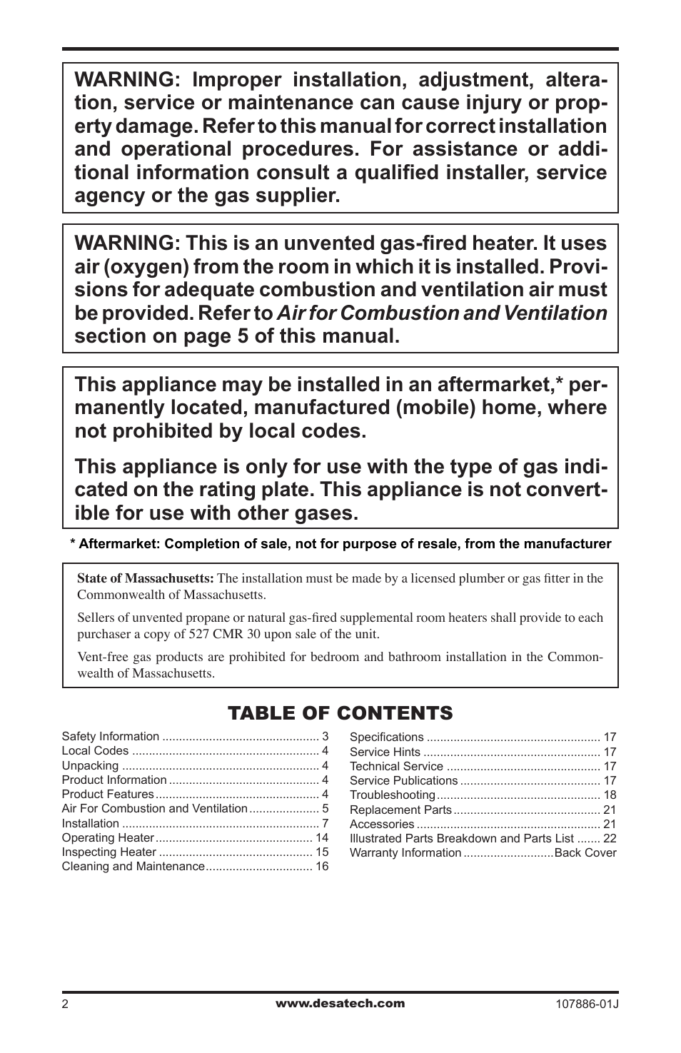Desa VP30BT User Manual | Page 2 / 24