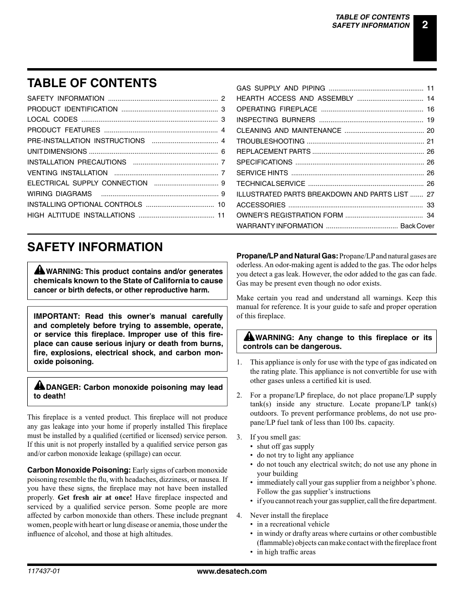 Desa (V) CB36(N User Manual | Page 3 / 40