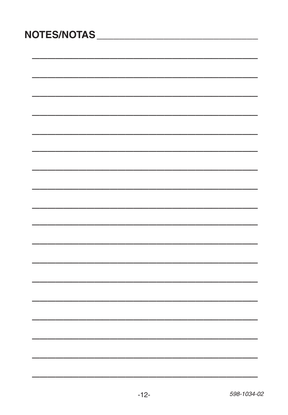 Desa 598-1034-02 User Manual | Page 12 / 12