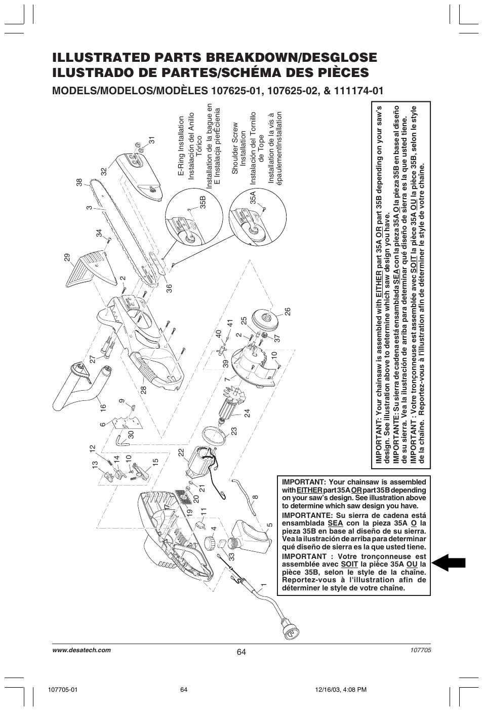 Desa 107624-01 User Manual | Page 64 / 68