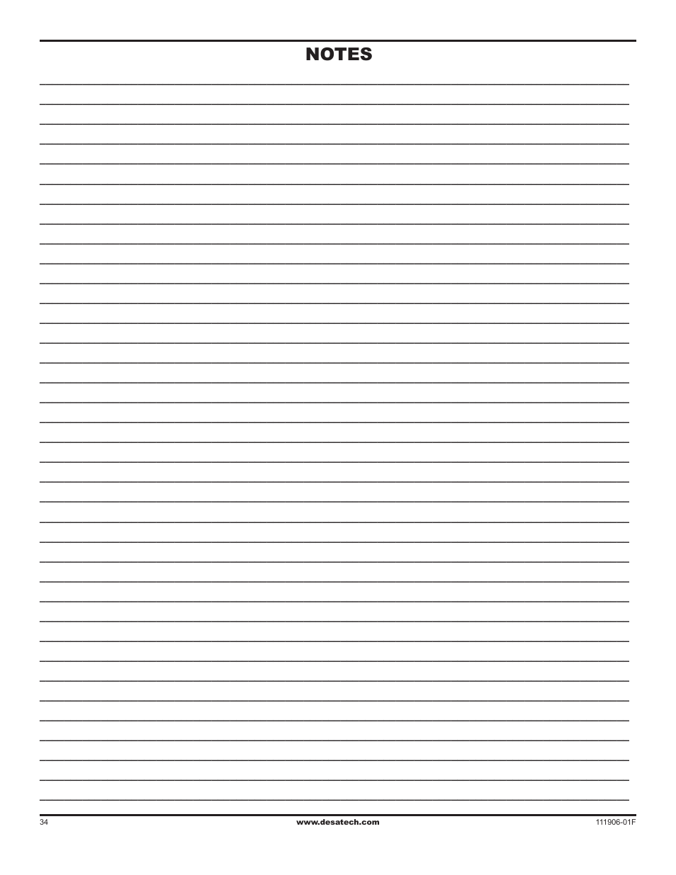 Desa V42V-A User Manual | Page 34 / 36