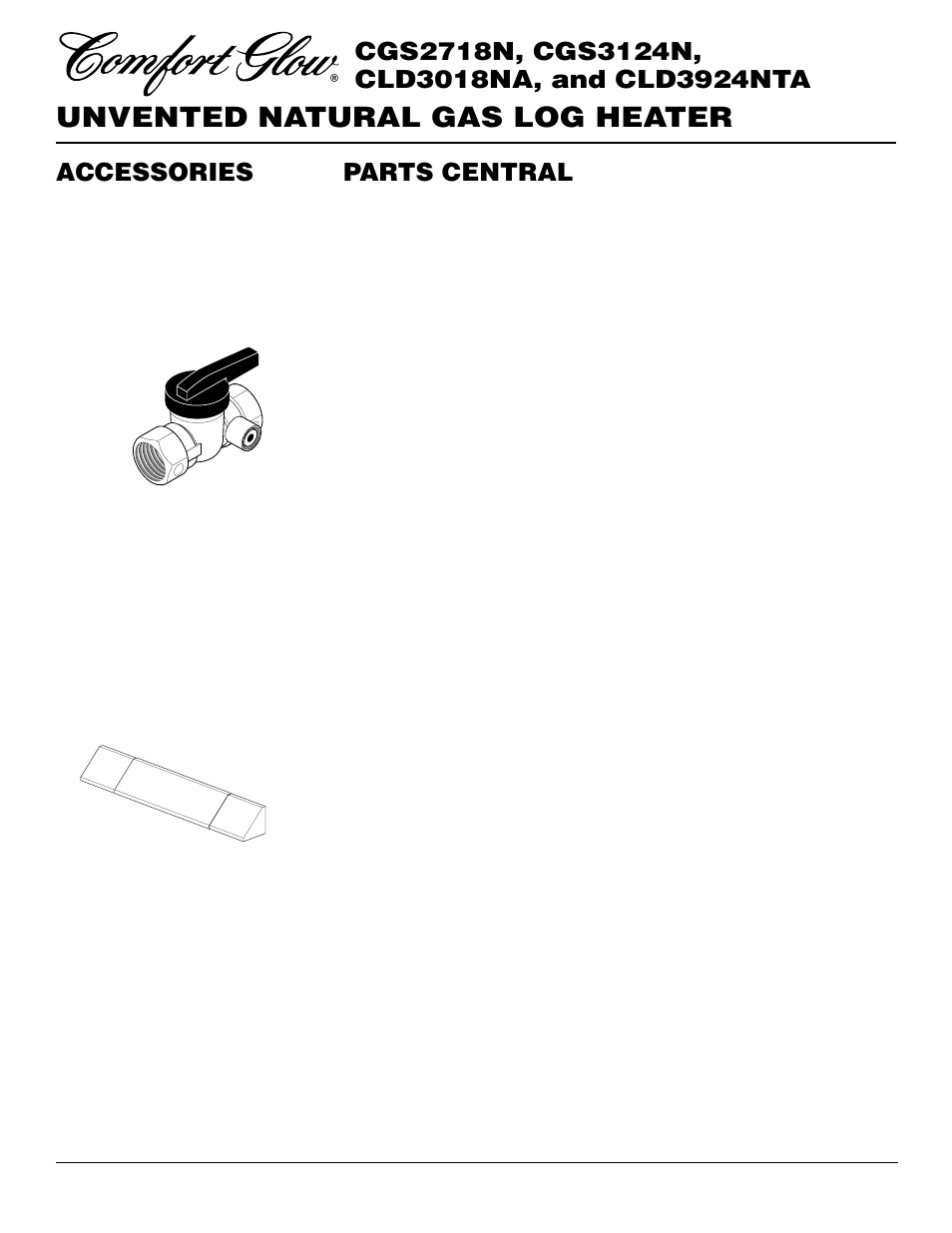 Unvented natural gas log heater, Parts central | Desa CGS2718N User Manual | Page 30 / 32