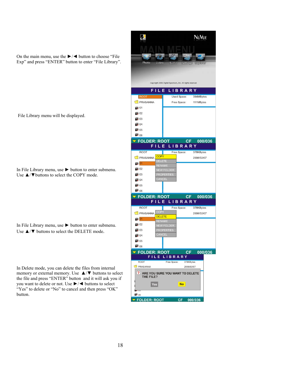 Digital Spectrum NV-800 User Manual | Page 18 / 22