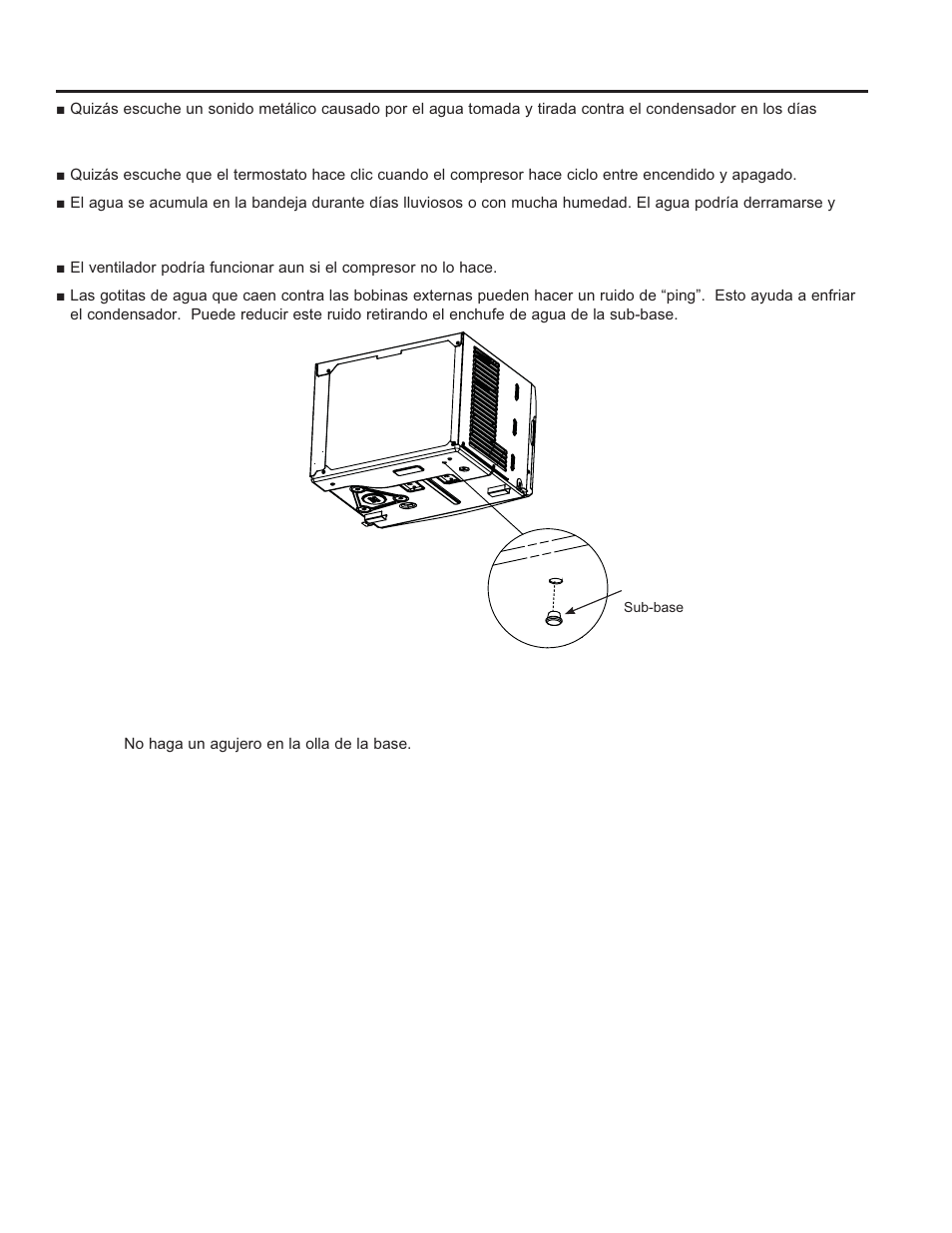 Consejos p ara la solución de problemas, Sonidos de operación normales | GE 6,000 BTU Window Room Air Conditioner Owners Guide User Manual | Page 33 / 36