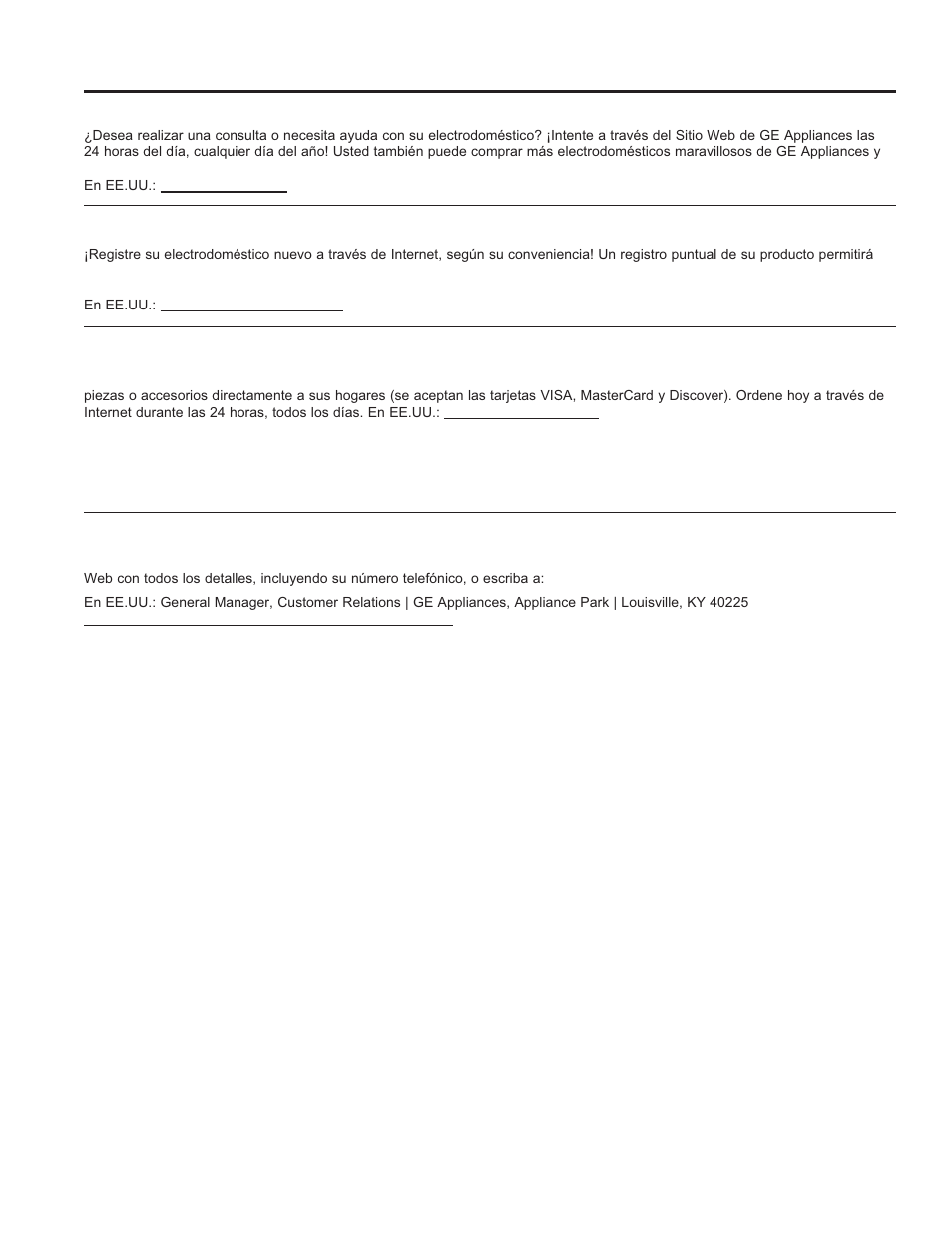 GE 6,000 BTU Window Room Air Conditioner Owners Guide User Manual | Page 36 / 36