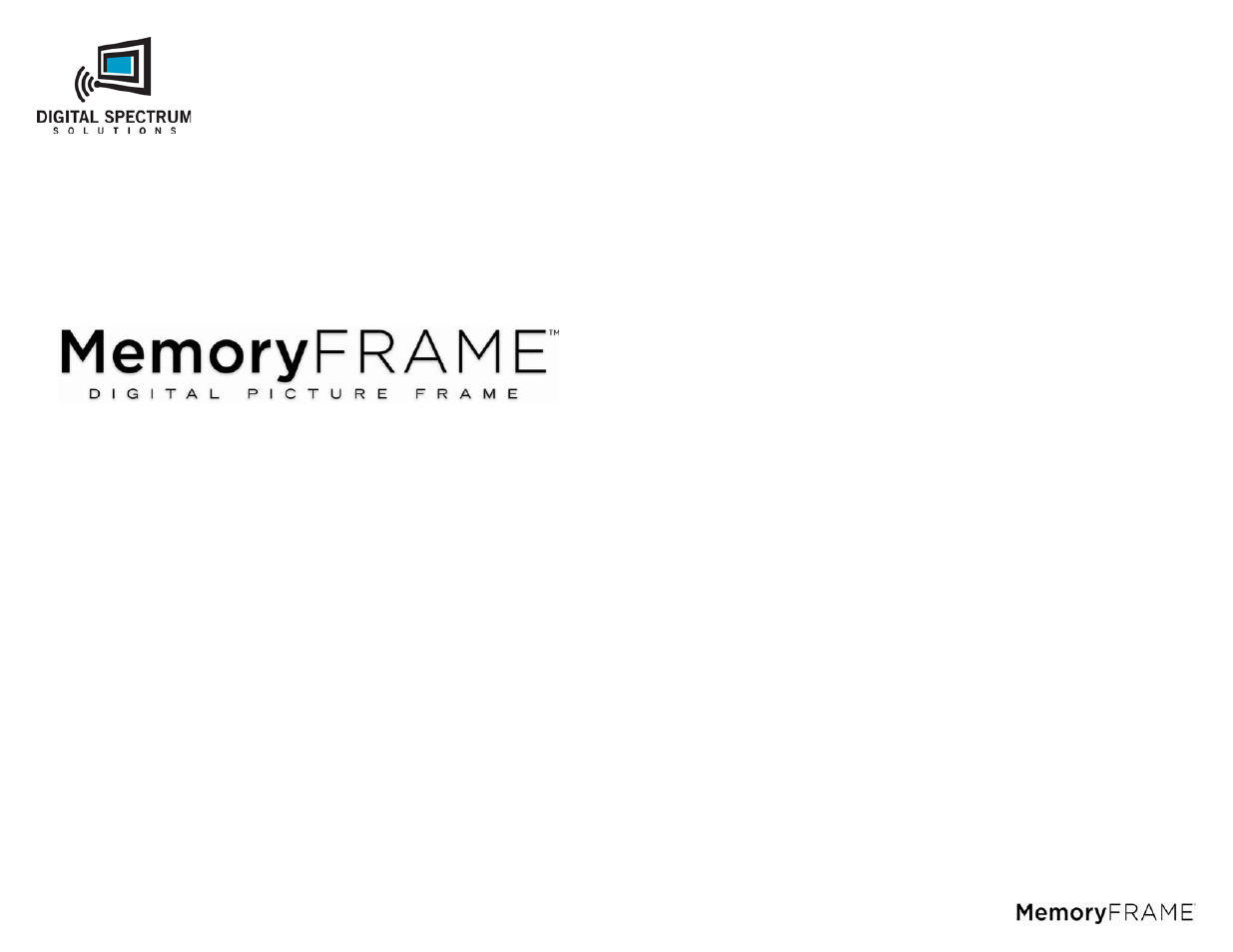 Digital Spectrum MemoryFrame MF-801B User Manual | 11 pages