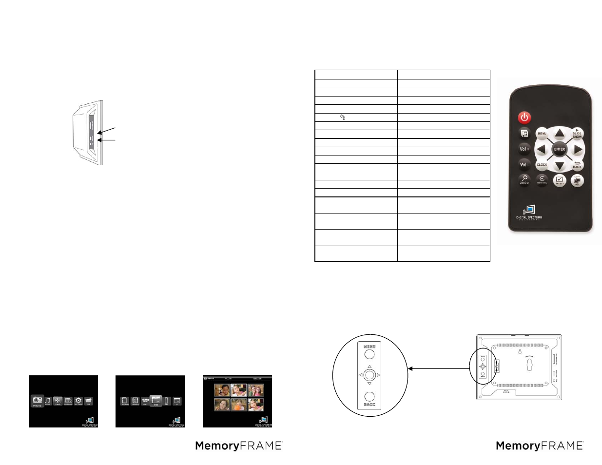 Digital Spectrum MemoryFrame MF-801B User Manual | Page 4 / 11