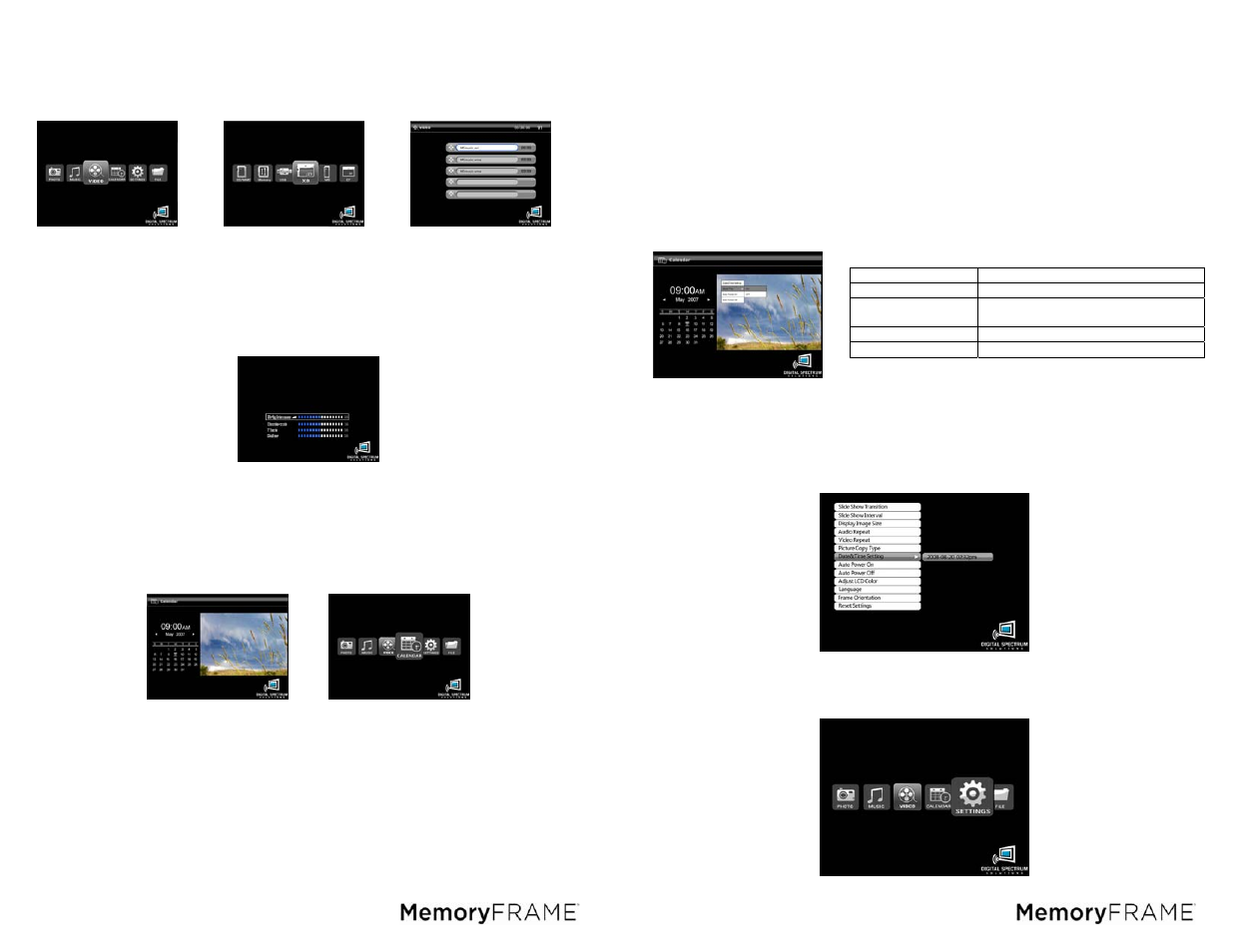 Digital Spectrum MemoryFrame MF-801B User Manual | Page 6 / 11