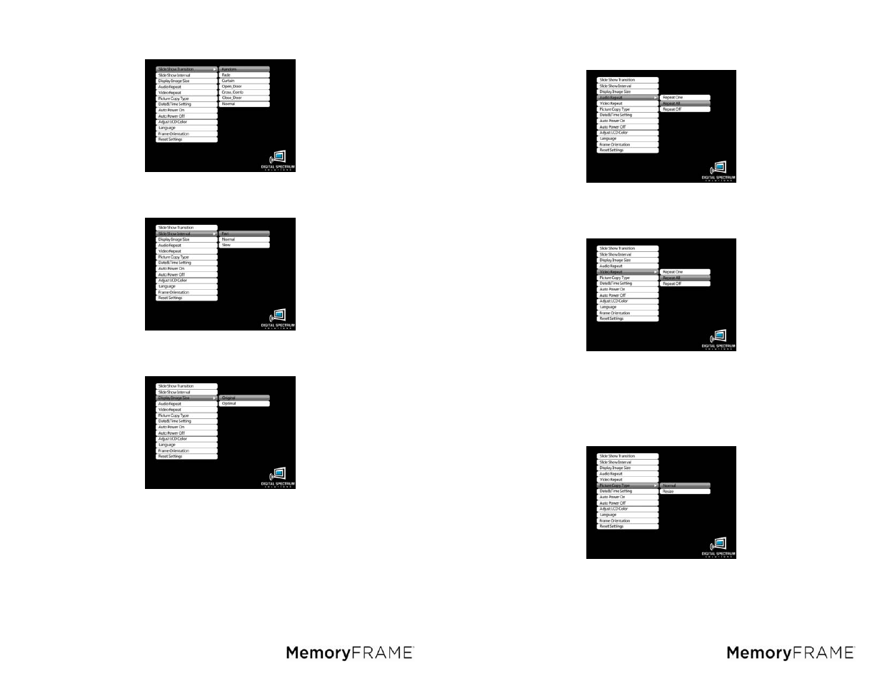 Digital Spectrum MemoryFrame MF-801B User Manual | Page 7 / 11