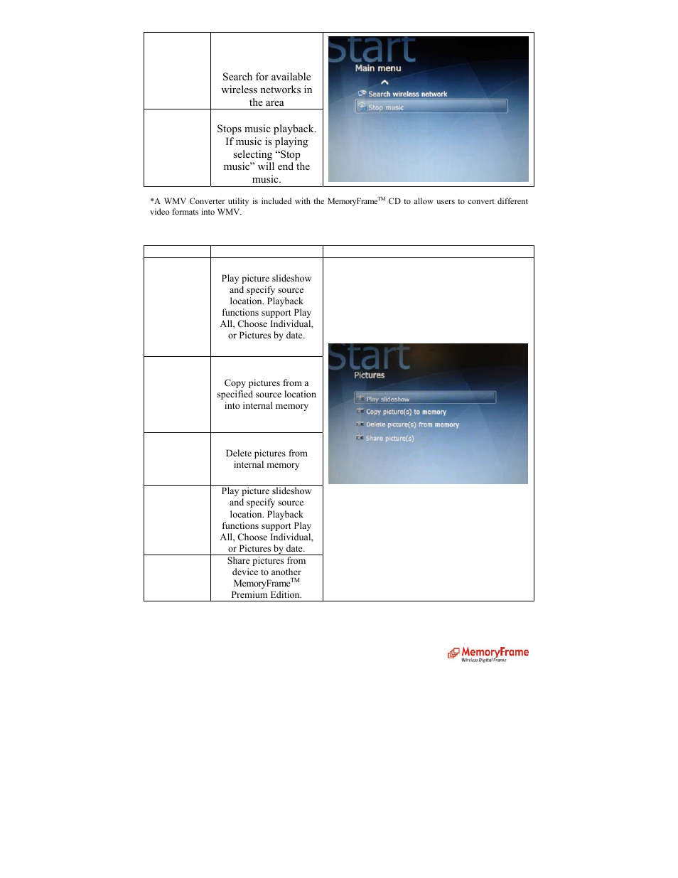 Pictures | Digital Spectrum MemoryFrame MF-8000 User Manual | Page 6 / 39