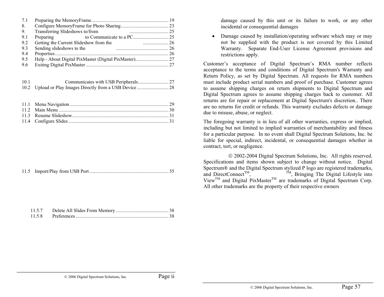 Digital Spectrum 1862-MF-61-7 User Manual | Page 2 / 32