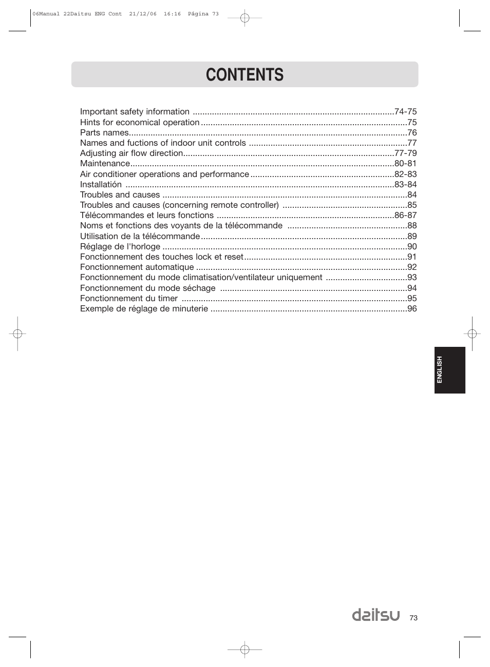 Daitsu ASD 129U11 User Manual | Page 75 / 98