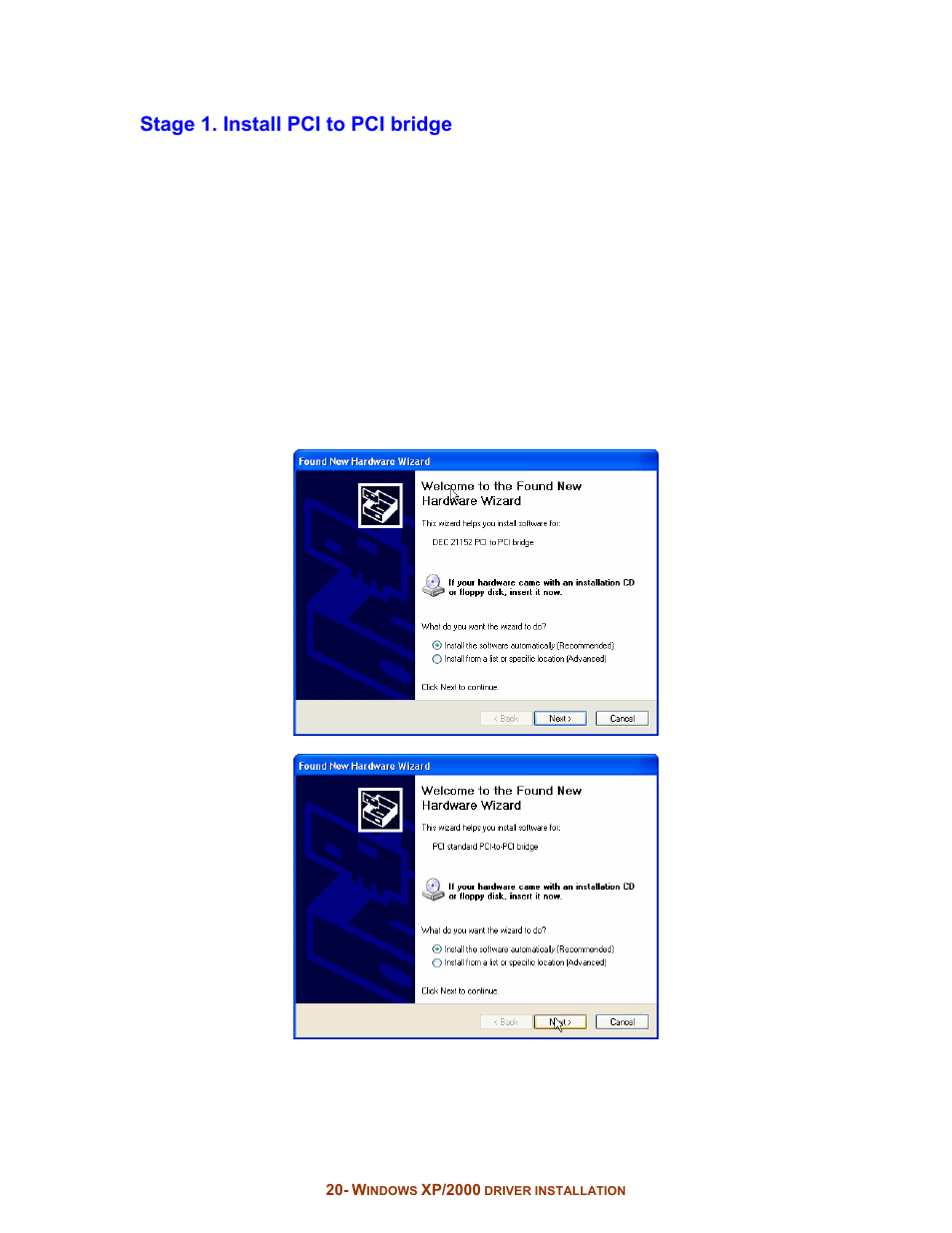 Stage 1. install pci to pci bridge | Digital Tigers SideCar MMS Series User Manual | Page 24 / 83