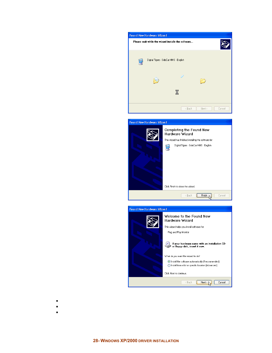 Digital Tigers SideCar MMS Series User Manual | Page 32 / 83
