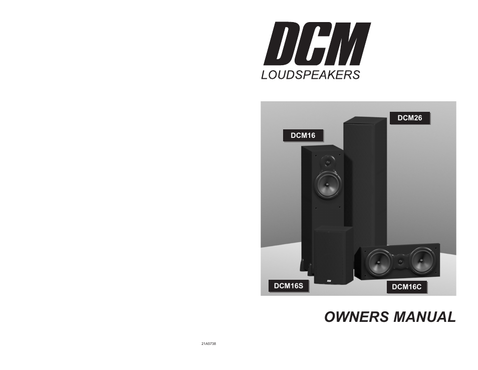 DCM Speakers DCM26 User Manual | 4 pages