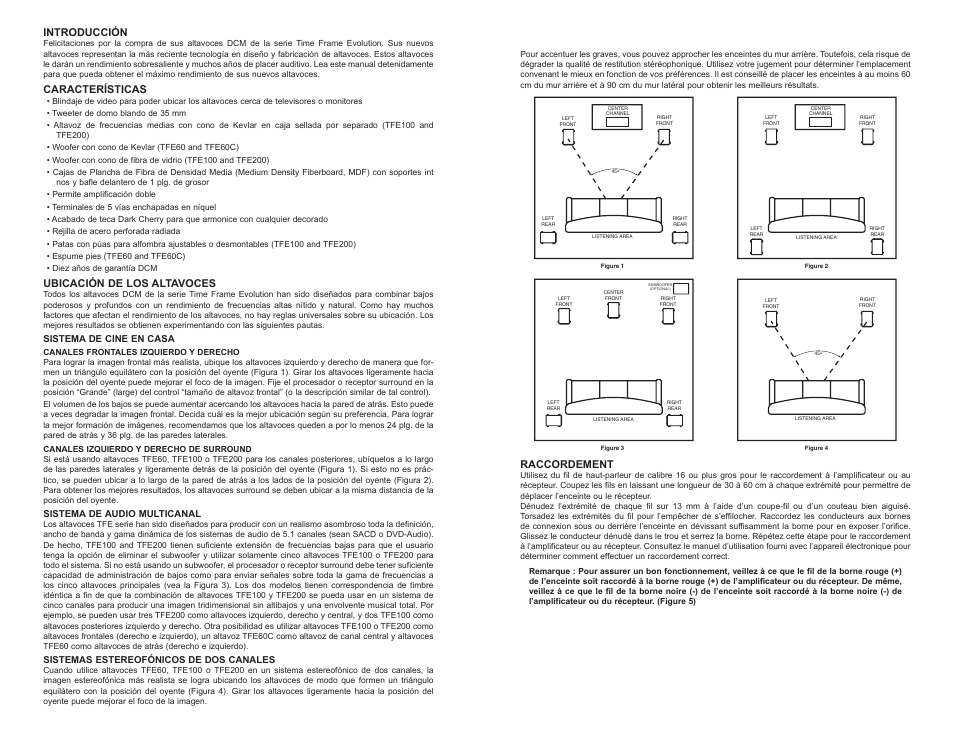DCM Speakers TFE100 User Manual | Page 6 / 10