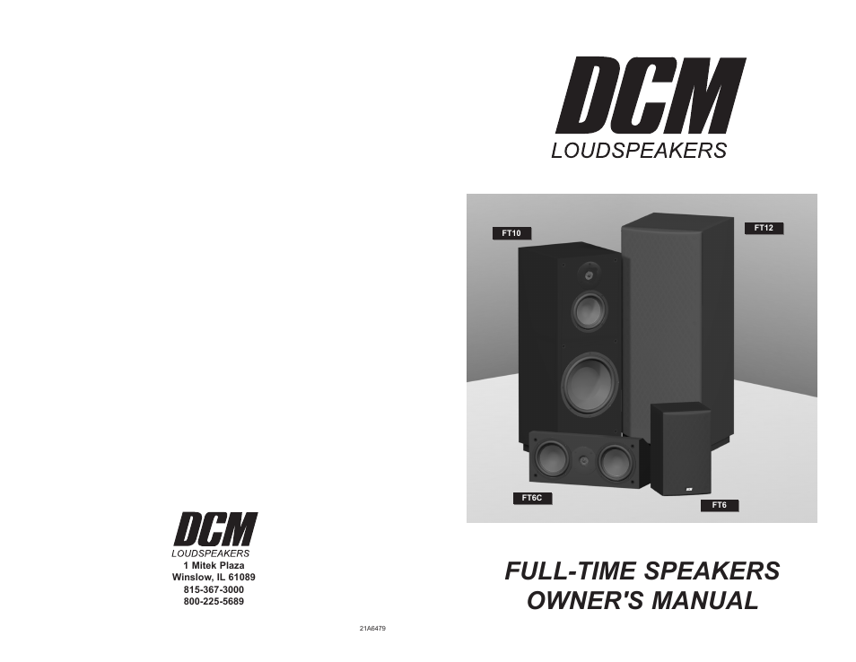 DCM Speakers FT6 User Manual | 4 pages