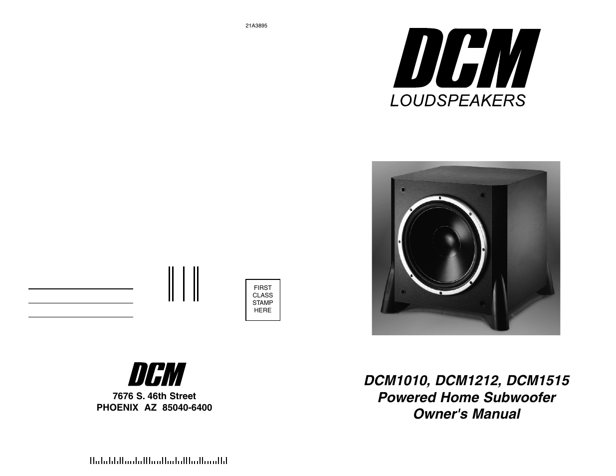 DCM Speakers DCM1010 User Manual | 10 pages