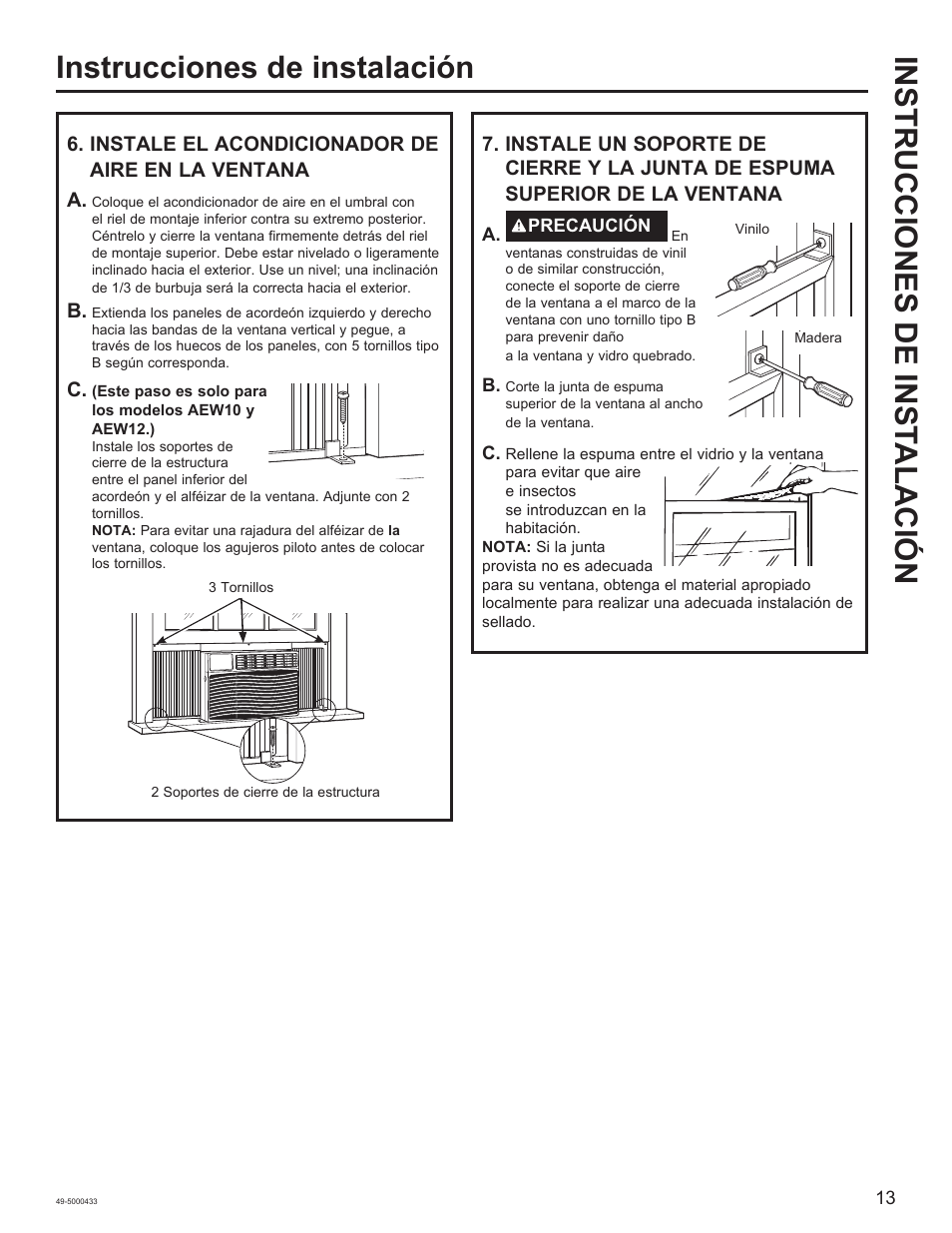 GE 8,050 BTU Smart Window Air Conditioner Installation Instructions User Manual | Page 33 / 40