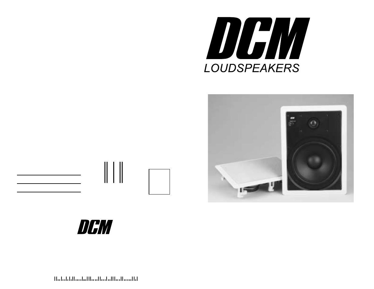 DCM Speakers W825 User Manual | 4 pages