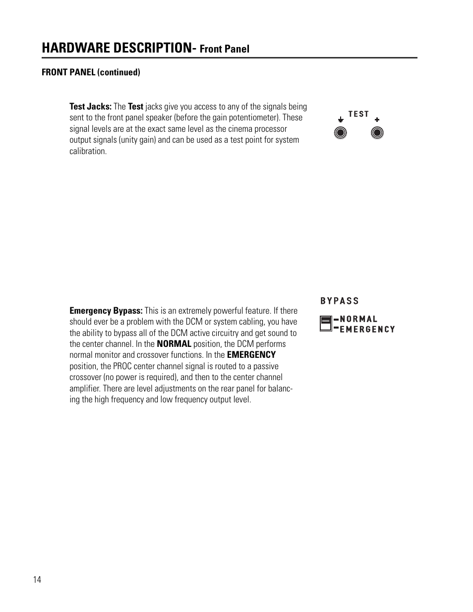 Hardware description | DCM Speakers DCM-1 User Manual | Page 14 / 36