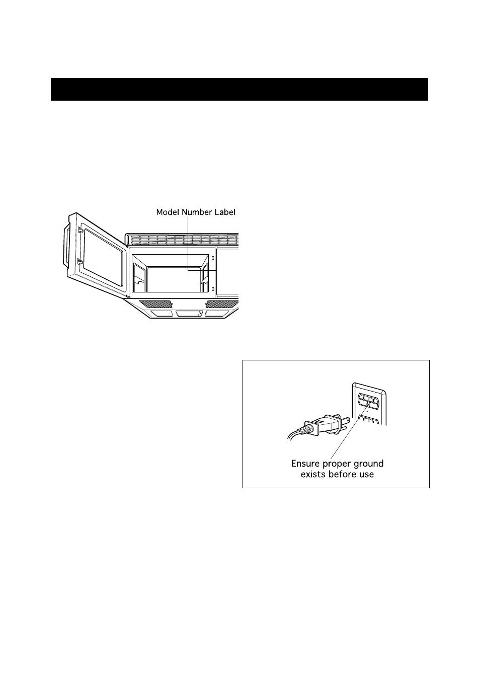 Information, Location of model number, Oven specifications | Electrical rating, Electrical requirements, Grounding instructions | Dometic DOTRC11W User Manual | Page 6 / 36