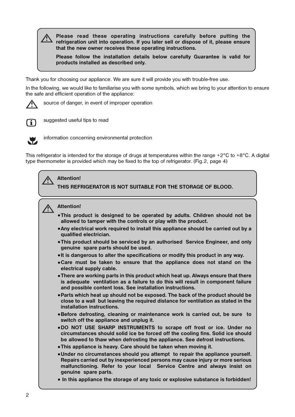Dometic DS 300 H User Manual | Page 2 / 8