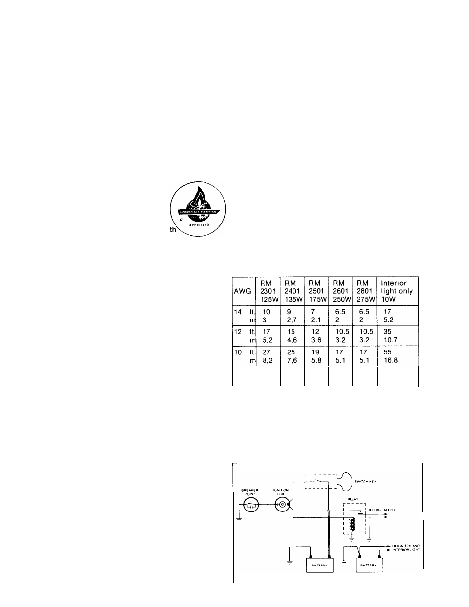 Installation, General instructions, Ventilation | Gas connection, Electrical connection, Refrigerator models requiring 12 v dc supply, Caution | Dometic RM2301 User Manual | Page 2 / 10