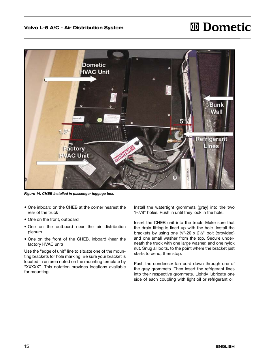 Dometic VN 780 User Manual | Page 15 / 24