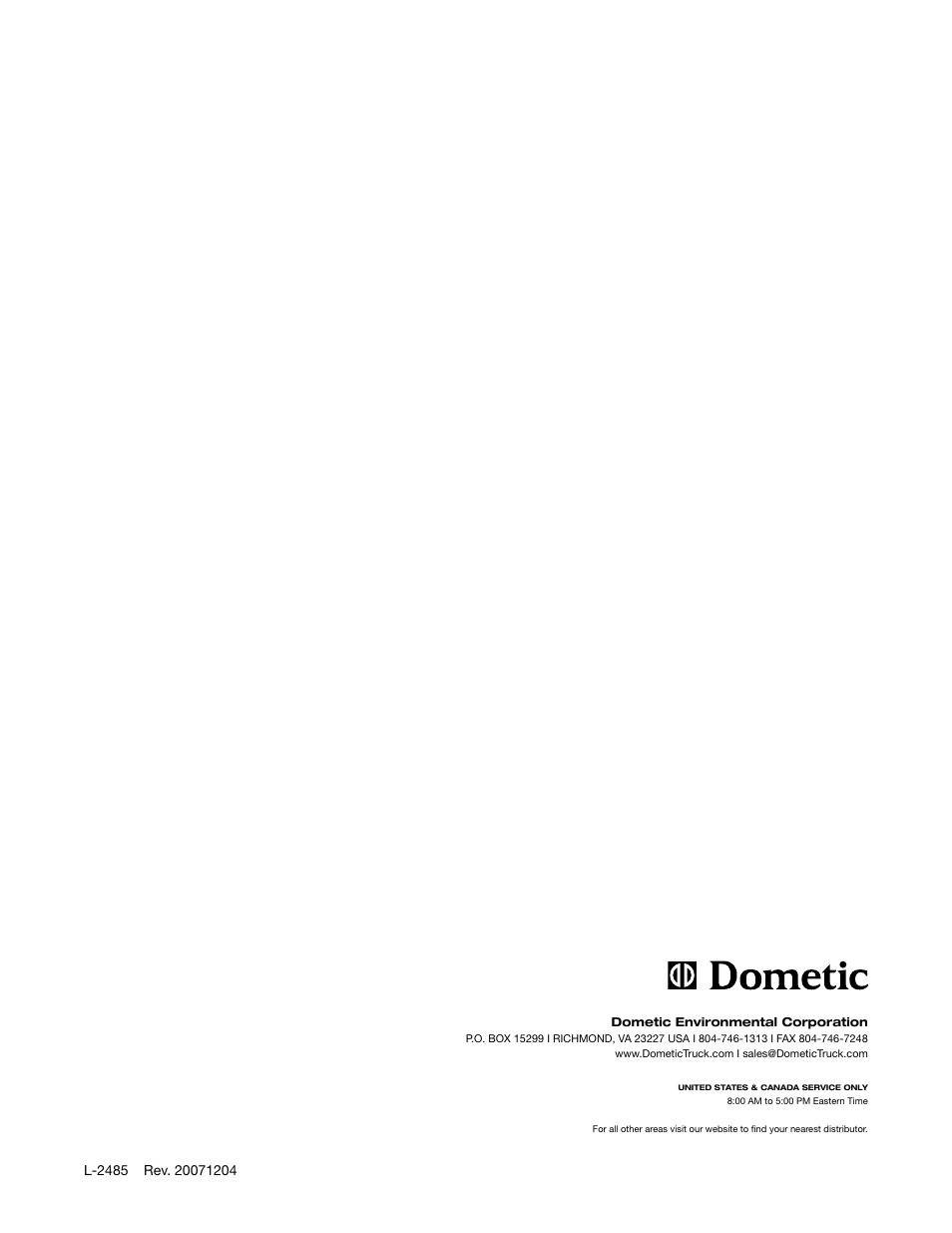 Dometic VN 780 User Manual | Page 24 / 24