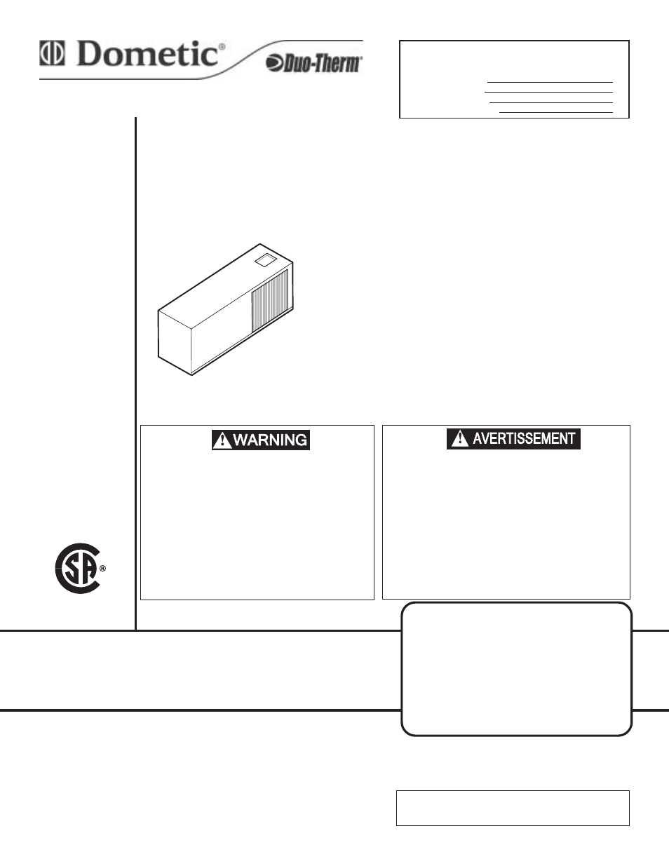 Dometic 39626.501 User Manual | 16 pages