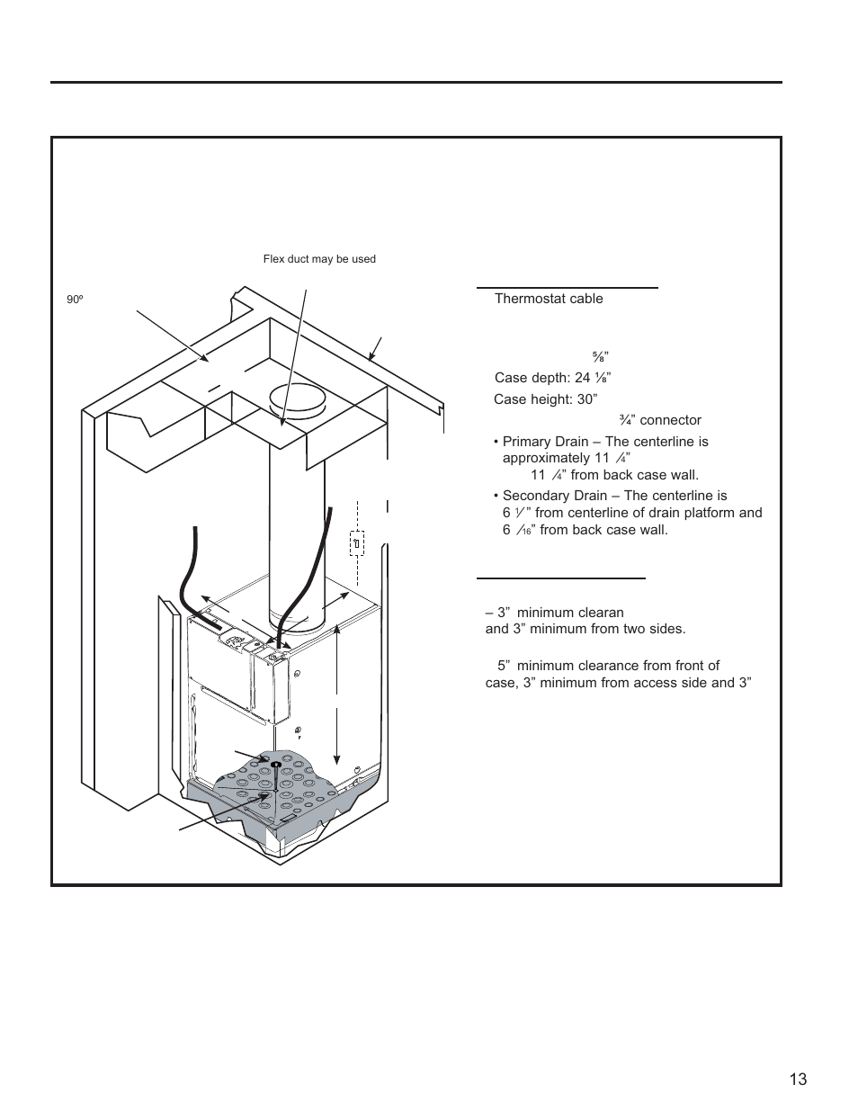Installation overview inst alla tion instructions, Important, Utility closet connection locations | GE Zoneline UltimateV10™ 8,900 BTU Vertical Terminal Air Conditioner Owners Guide User Manual | Page 13 / 104