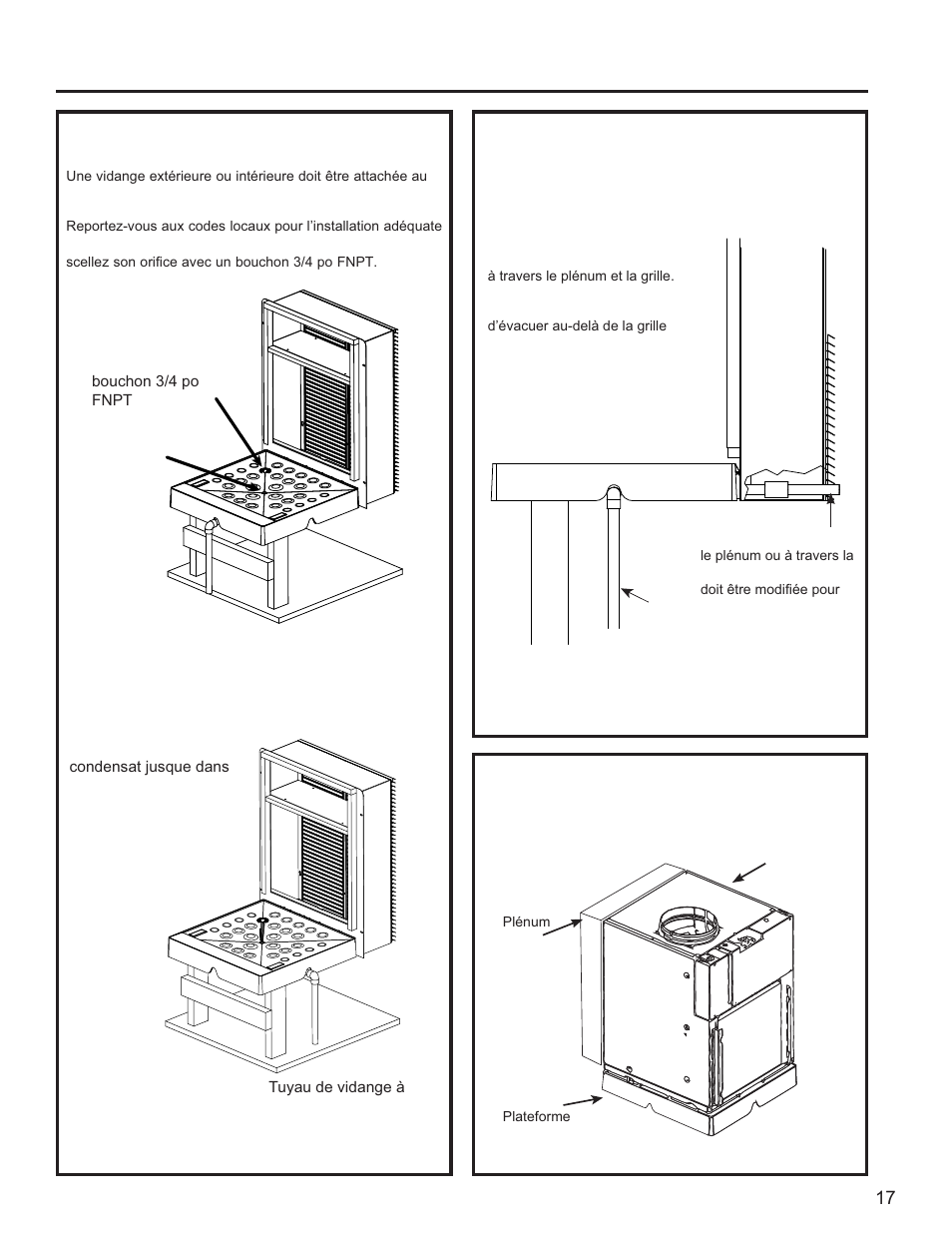 Installez l’appareil sur le plénum | GE Zoneline UltimateV10™ 8,900 BTU Vertical Terminal Air Conditioner Owners Guide User Manual | Page 57 / 104