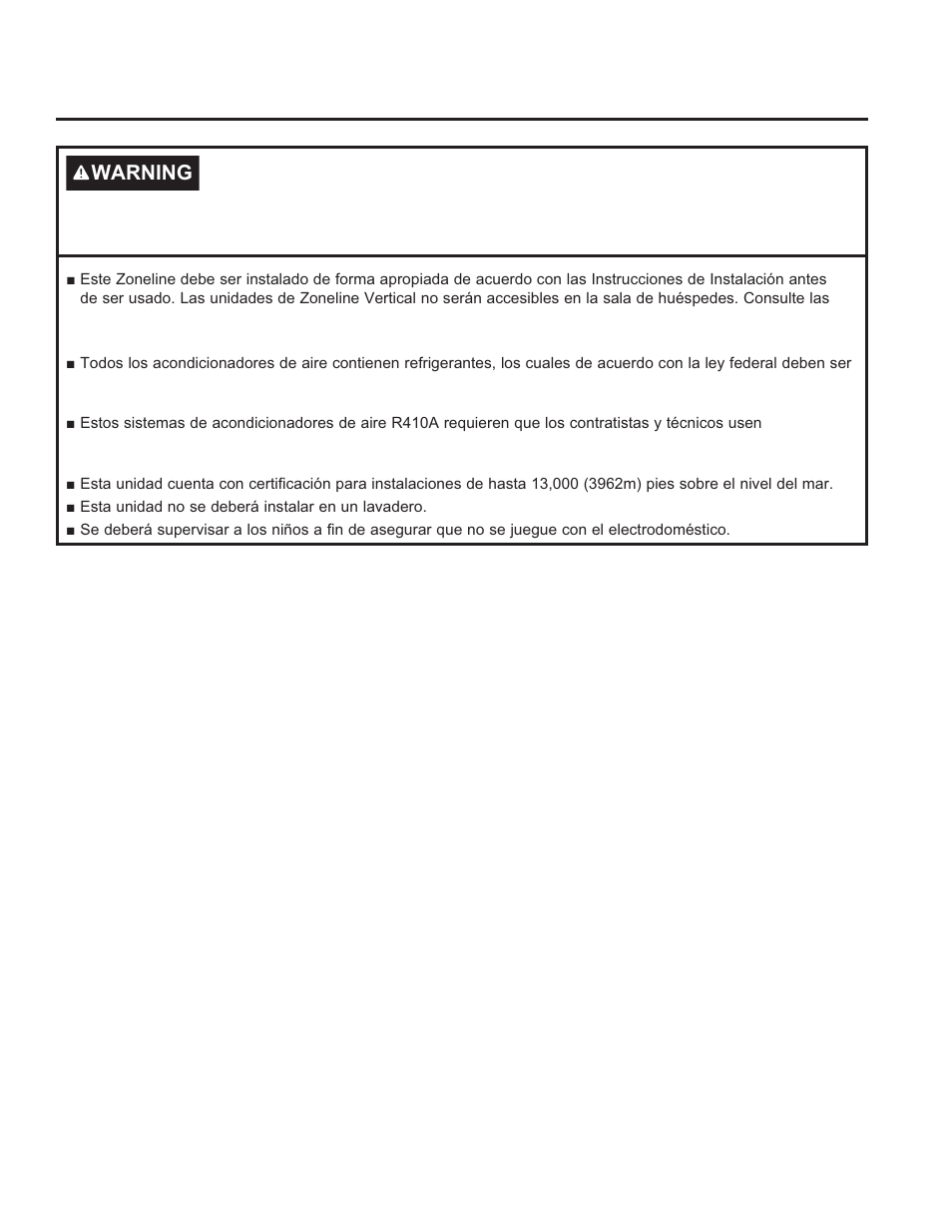 Precauciones de seguridad | GE Zoneline UltimateV10™ 8,900 BTU Vertical Terminal Air Conditioner Owners Guide User Manual | Page 75 / 104