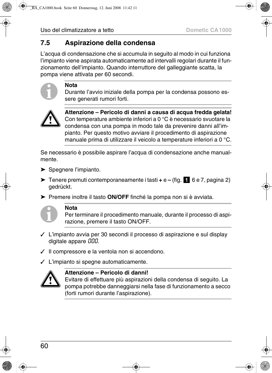 Dometic CA1000 User Manual | Page 60 / 124